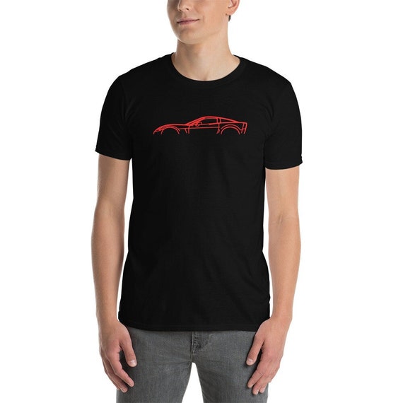 Customizable Z06 Car Corvette Outline Silhouette Short-Sleeve Unisex T-Shirt, Gift Idea