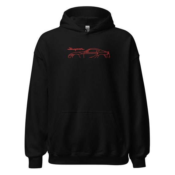 Supra Custom Embroidered Unisex Hoodie, Toyota Car Hoodie, Car Gift