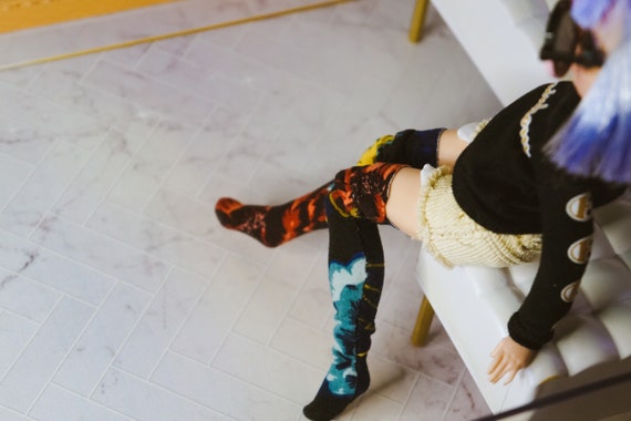 Rainbow High Doll Floral Thigh High 