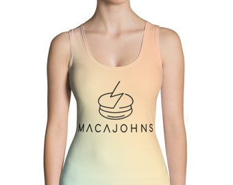 Macajohns Warm Rainbow Sublimation Cut & Sew Tank Top