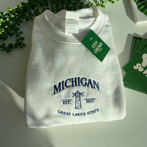 Michigan Embroidered Sweatshirt