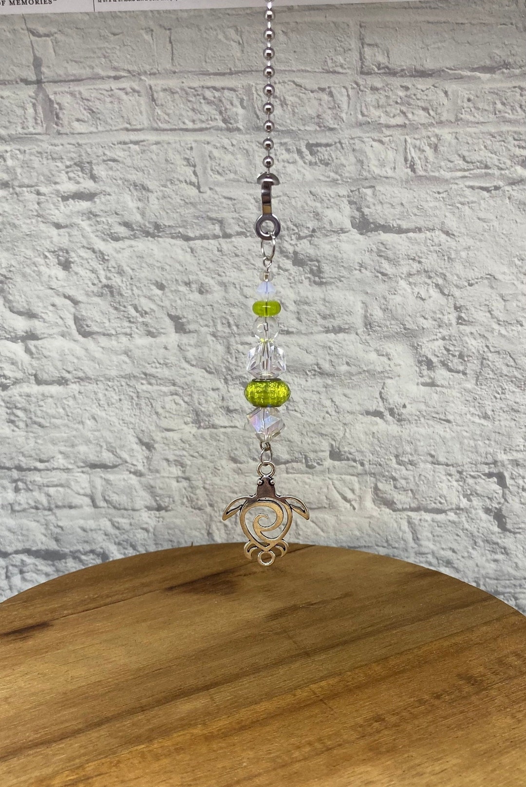 Sea Turtle Fan Pull,coastal Ceiling Fan Pull,green Turtle Ceiling Fan