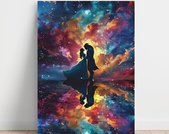 Disneys Schöne und das Biest Geschenk Leinwand 40x60cm Geburtstag Beauty and the Beast 1548