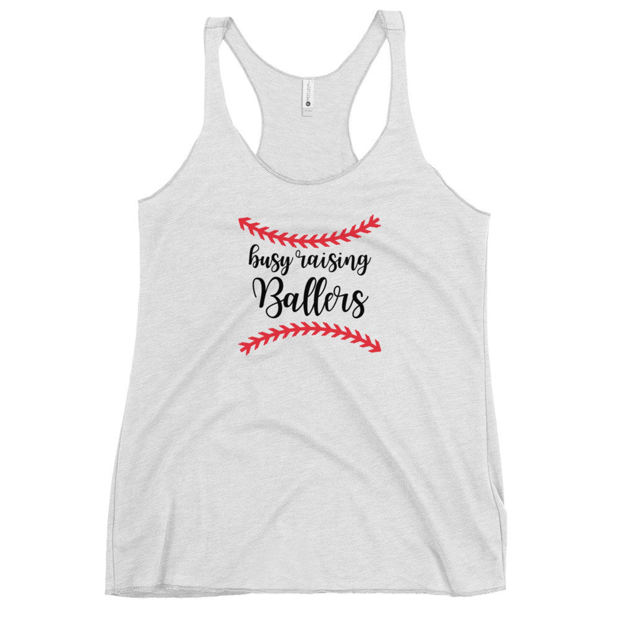 Busy Raising Ballers Tank Top, Women's Baseball Tank Top