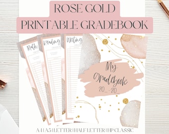 Gradebook|Teacher Gradebook|Teacher Planner|Teacher Planner Pages|Editable Teacher Planner|Printable Gradebook|Homeschool Planner