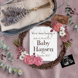 Digital Pregnancy Announcement|Pregnancy Announcement Social Media|Facebook Baby Announcement|Instagram Pregnancy Post|Pregnacy Announcement