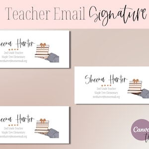 E-mailhandtekening voor leraar | Sjabloon voor e-mailhandtekening | Sjabloon voor afmelden voor e-mail | Gmail-handtekening | Digitale handtekening | Leuke handtekening van de leraar