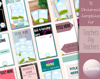 Pinterest Templates|Teachers Pay Teachers Templates|Instagram Templates|Pin Templates|Digital Product Pin Template|Digital Product Instagram