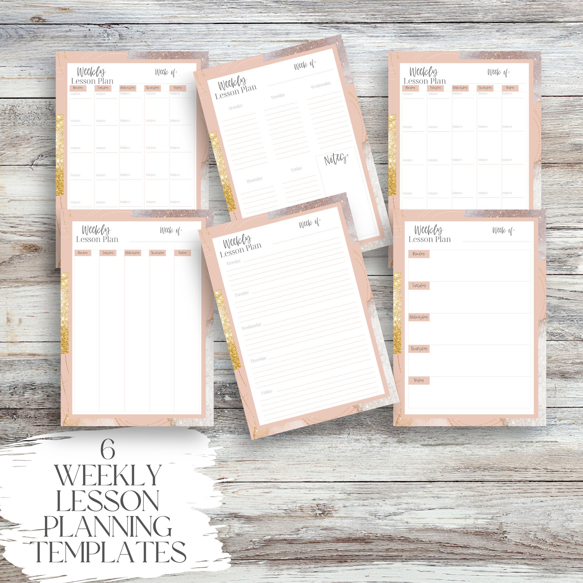 Printable Lesson Plan|teacher Planner Pages|lesson Planner|daily ...