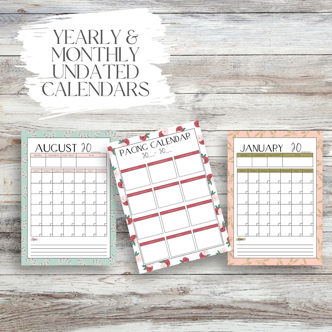 Printable Teacher Plannerteacher Planner Pageslesson Plannerdaily ...