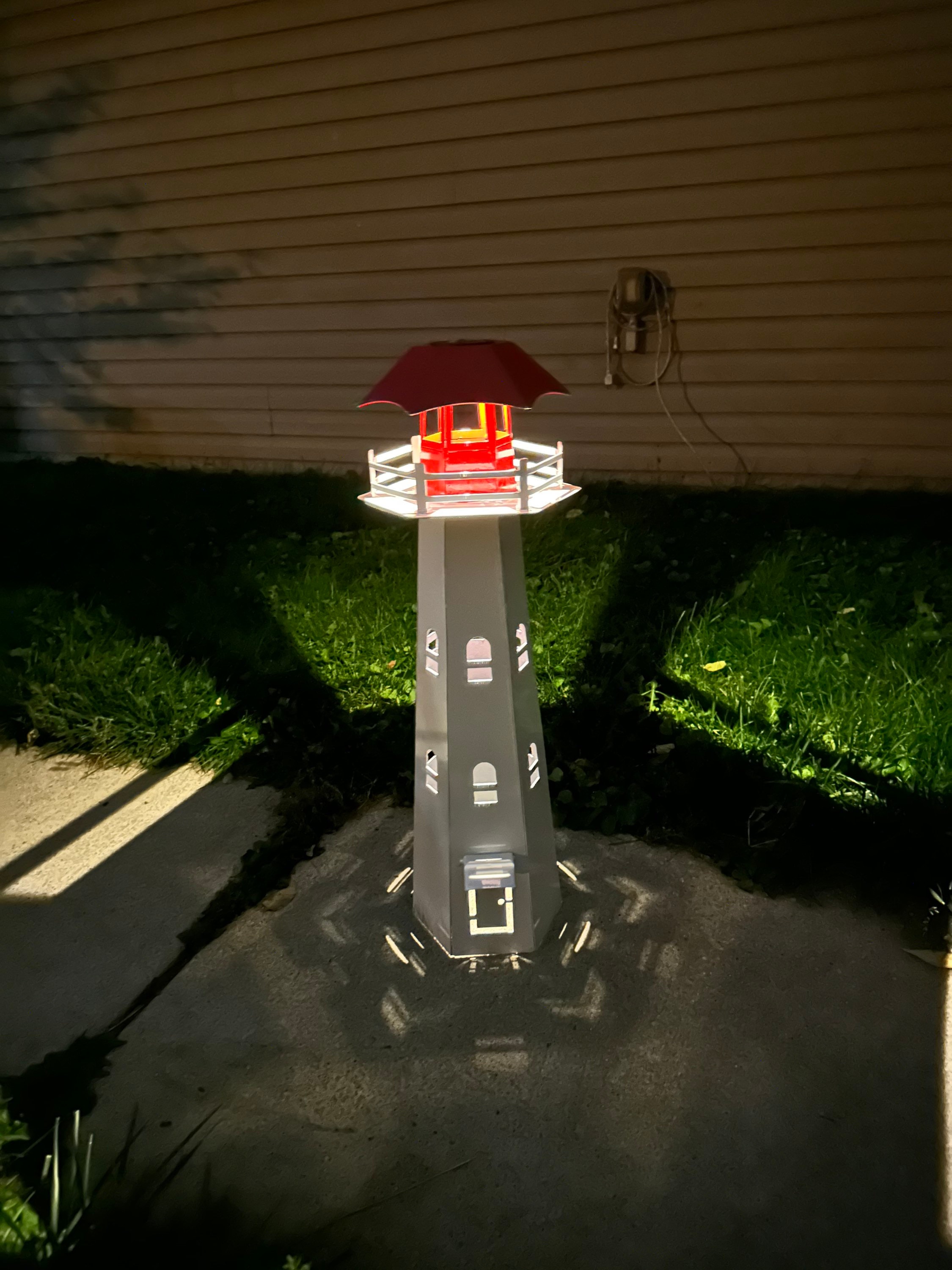 Solar Powered Lighthouse, Yard Decoration, Replica Lighthouses, Bodie