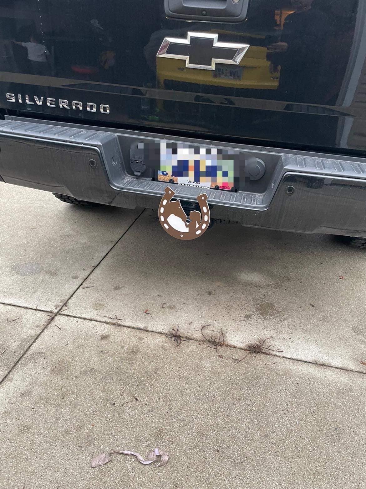 Horseshoe Tow Trailer Hitch Cover Sniper Hitch Cover Truck Etsy