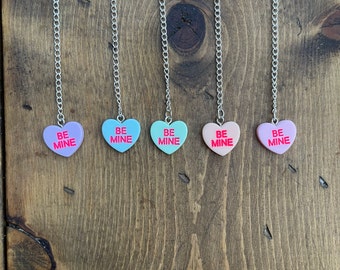 Candy Heart Charm, "BE MINE" , Stanley Cup Charm