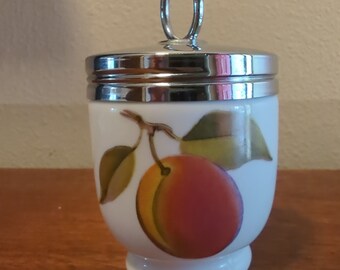 Royal Worcester PEACH/BERRIES Egg Coddler