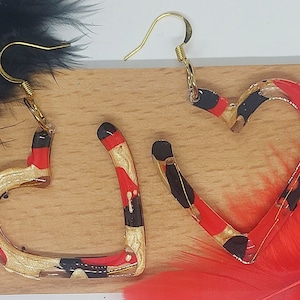 Heart Resin Earrings