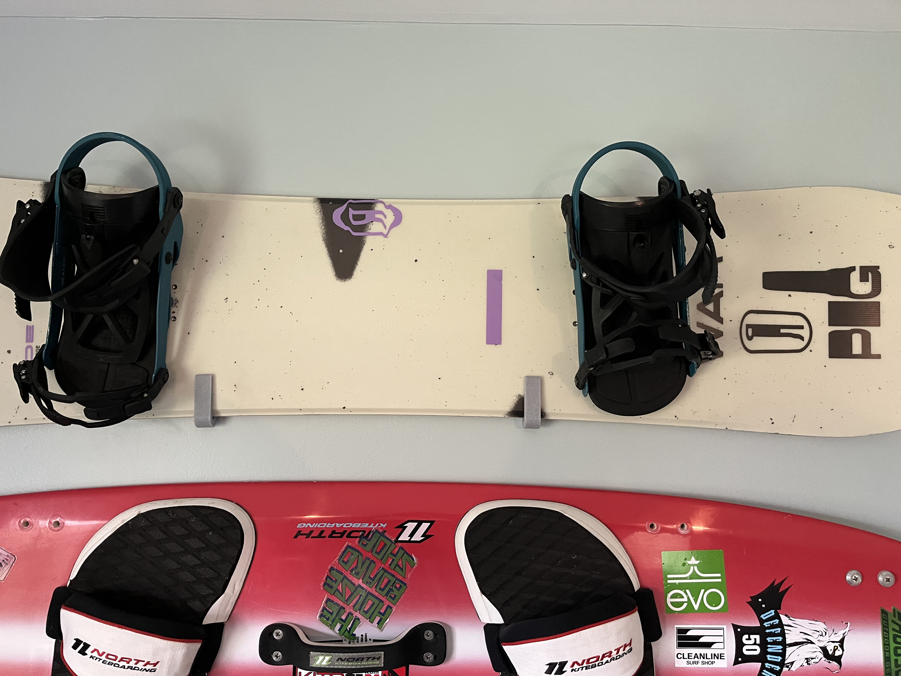 Snowboard Wakeboard Kiteboard Wall Mount hardware Etsy