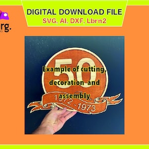 Handcrafted Wood SIGN - Customizable Vector - Laser Cutting File - DIY, Svg Dxf Ai Pdf INSTANT DOWNLOAD -Cnc