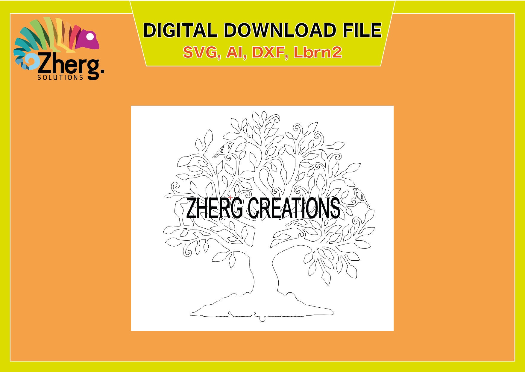 Tree of Life SVG. Laser Cut Files for Glowforge Lasercut, Svg Dxf Ai ...