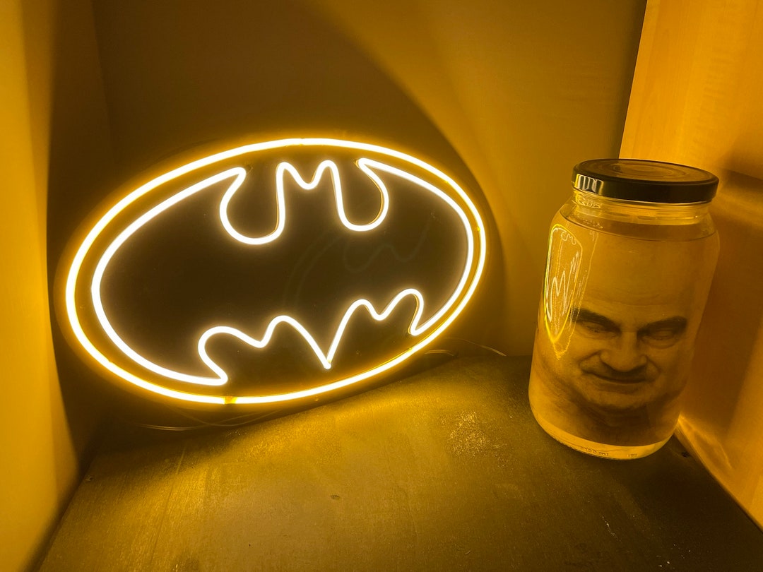 Batman Lampada Led Parete Etsy