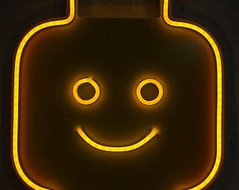 Brick wall lamp, Brick, led lamp, neon led, gift, wall lamp, gift idea, bedroom