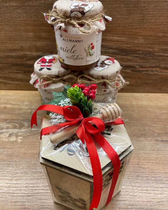 Porta Miele In Vetro Con Dosatore - Vasetto 350ml Con Coperchio In Legno, Per Miele E Sciroppi, Design Elegante - Foto 5