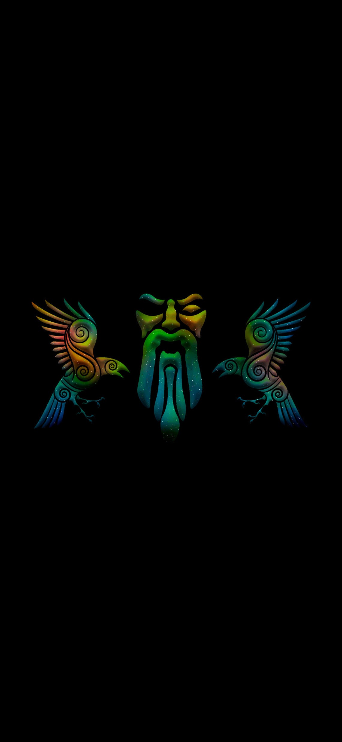 Odin and His Ravens Wallpaper Bundle Svg Dxf Png Jpg - Etsy Australia