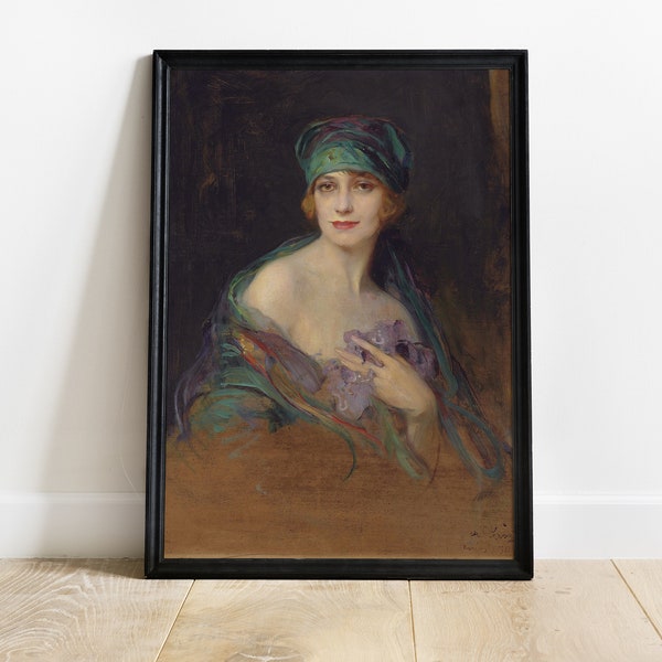 Woman Portrait | Vintage Painting | Antique Wall Art | Victorian Woman Print | Vintage Wall Art | PRINTABLE Art #Reggianini