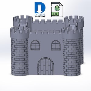 Castle Pen Holder - Flower Pot | 3d Printed File | Stl Files
