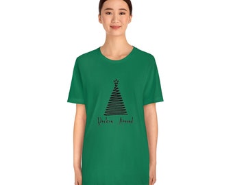 Rockin Around Christmas Tree Bella-Canvas Unisex Short Sleeve Tee