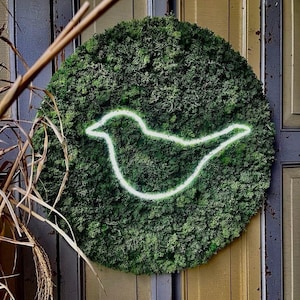 Moss Painting with Neon LED icon