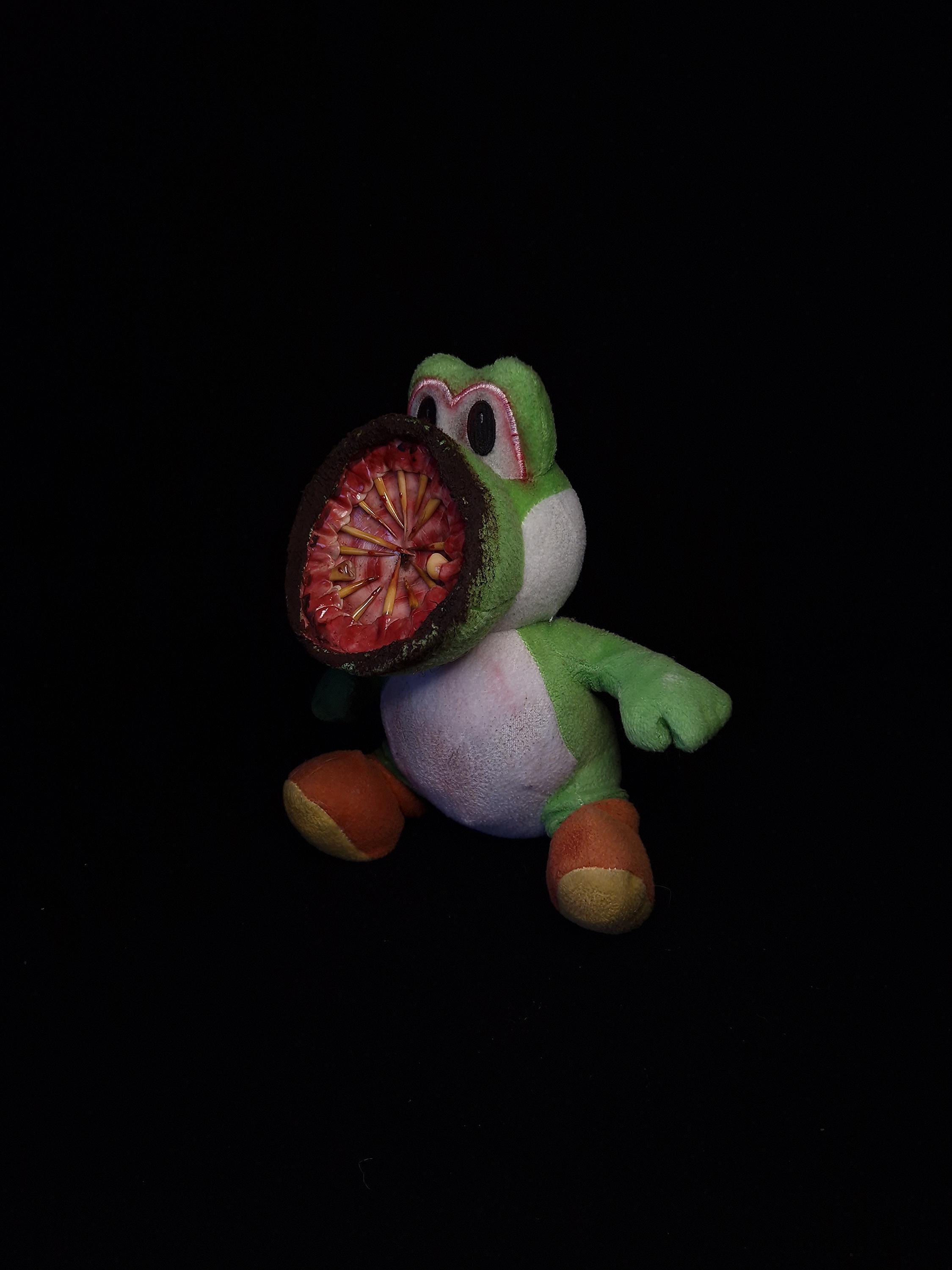 Creepy Horror Yoshi Nintendo Plushie Disturbing Spooky Haunted