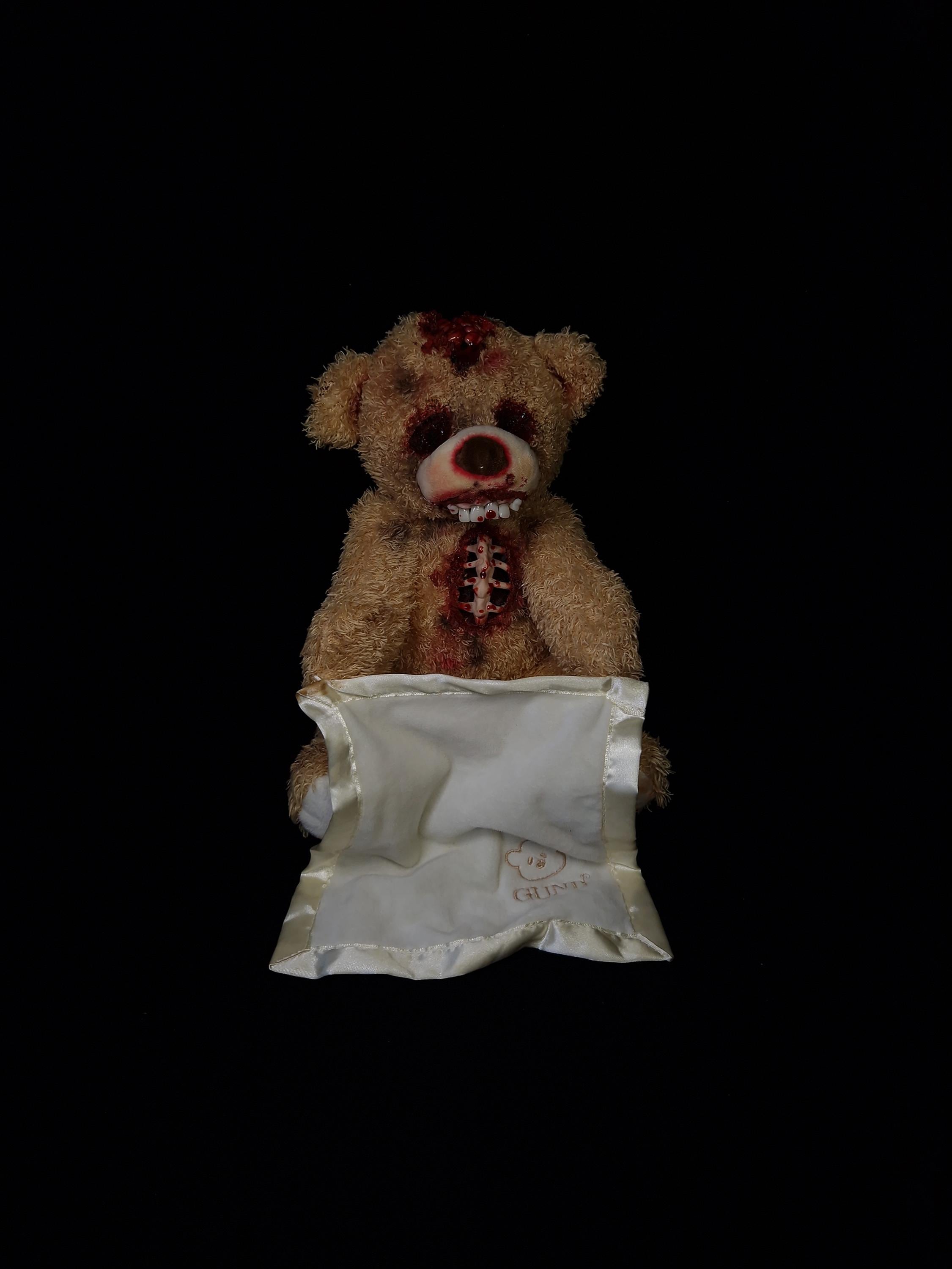 Peekaboo Plush Creepy Horror Scary Teddy Bear Disturbing Spooky