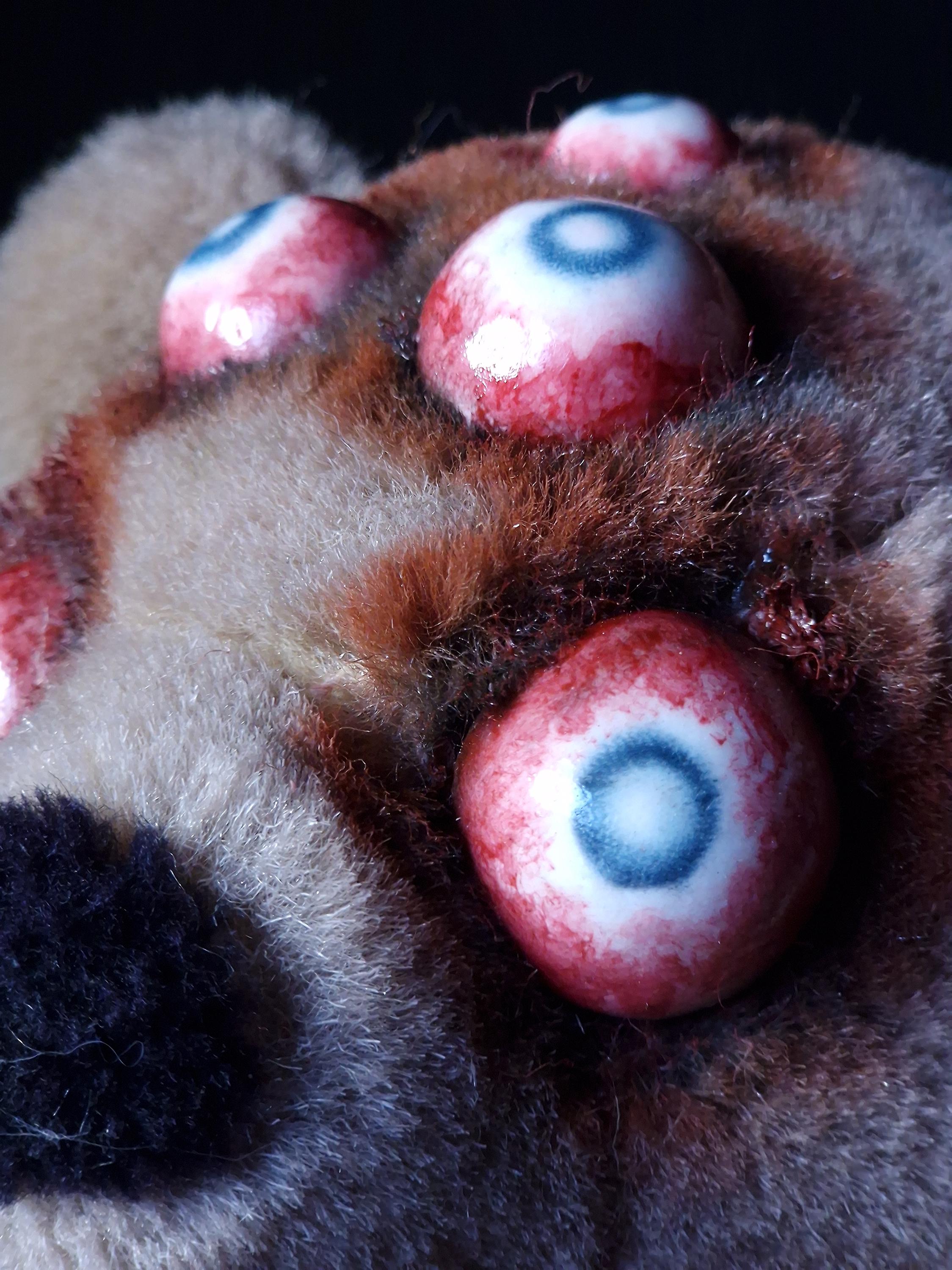 Griezelige horror enge teddybeer verontrustend spookachtig achtervolgd  knuffeldier speelgoed angstaanjagend angstaanjagend monsterogen  handgemaakte knuffel uniek - Etsy België, image size:2249x3000