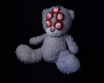 Plush Owl, Partially Decomposed, Macabre, Creepy Stuffed Animal