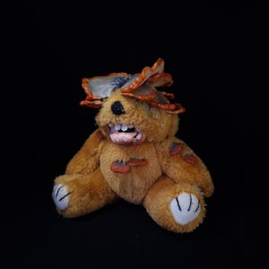 Creepy the last of us clicker bloater plushie handmade disturbing spooky haunted stuffed animal frightening handmade plushie game zombie