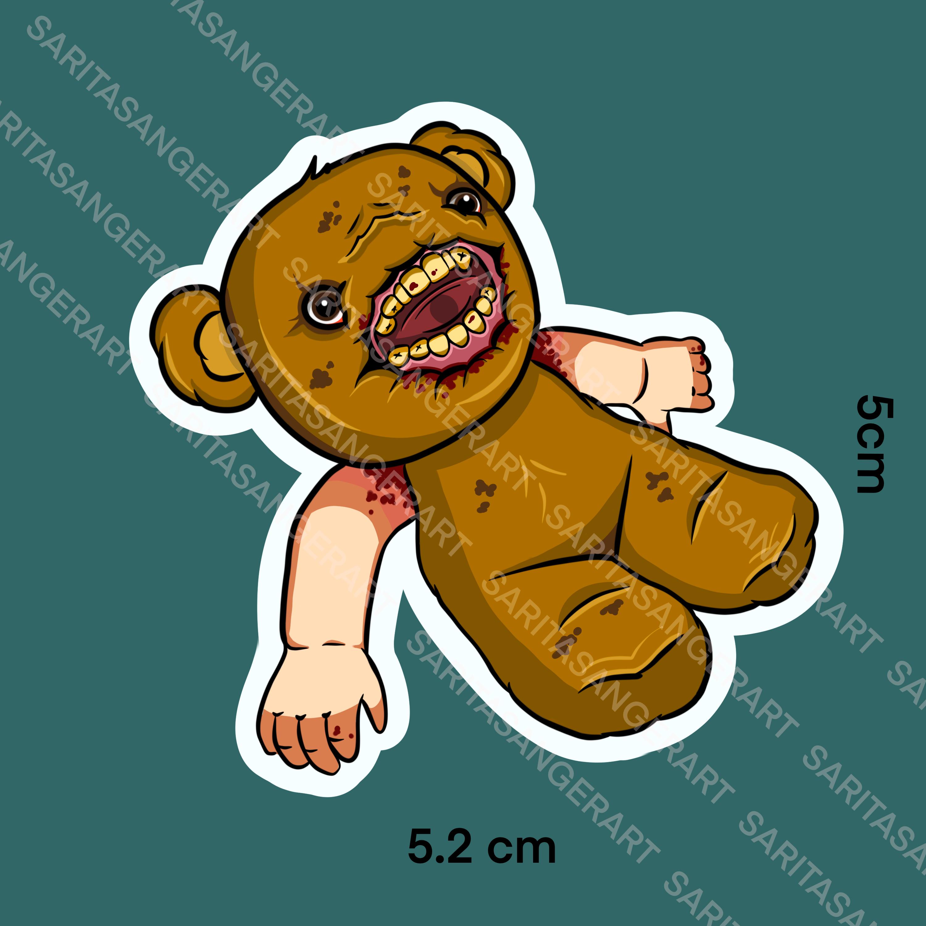 Scary Creepy Vinyl Sticker , Horror Disturbing Label, Dark Mysterious ...