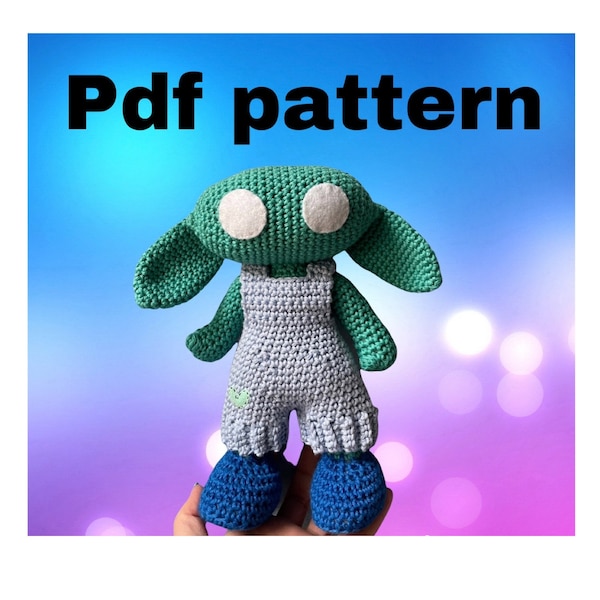 Amigurumi, amigurumi pattern, house elf, baby alien, Norbert, crochet pattern, amigurumi pattern, elf, soft toy, alien crochet pattern