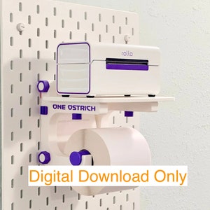 Digital STLs Download Only | Thermal Printer Ikea Skadis/Wall Mount Holder | For 3D Printer