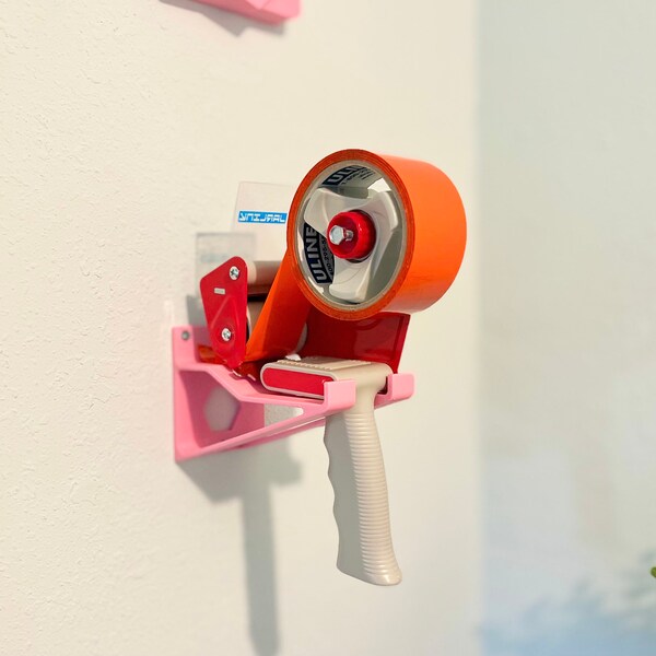 Tape Dispenser/Gun Wall Mount/Holder | Custom Colors Available | Works with 2inch and 3inch Tape Guns