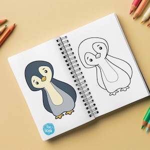 Kids Coloring Pages Set | Cute Animal - Nature Outlines | A4-10 Pages Printable PDF - SVG | Toddler & Kids Activity Book