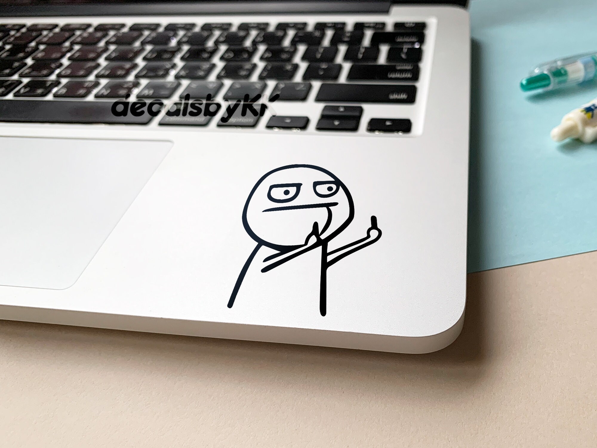 Middle Finger Sticky Notepad Middle Finger Stickman Sticker Funny Meme Sticker MacBook - Etsy Canada