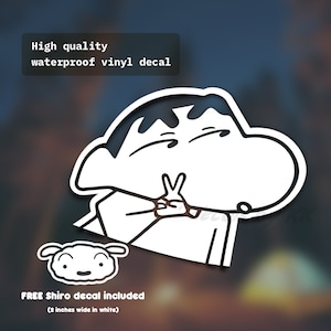 Crayon Shin Chan YEAH1 | cute sticker | Japanese Anime | outdoor decal | funny vinyl decal | Decal Laptop Macbook Car Bumper Sticker
