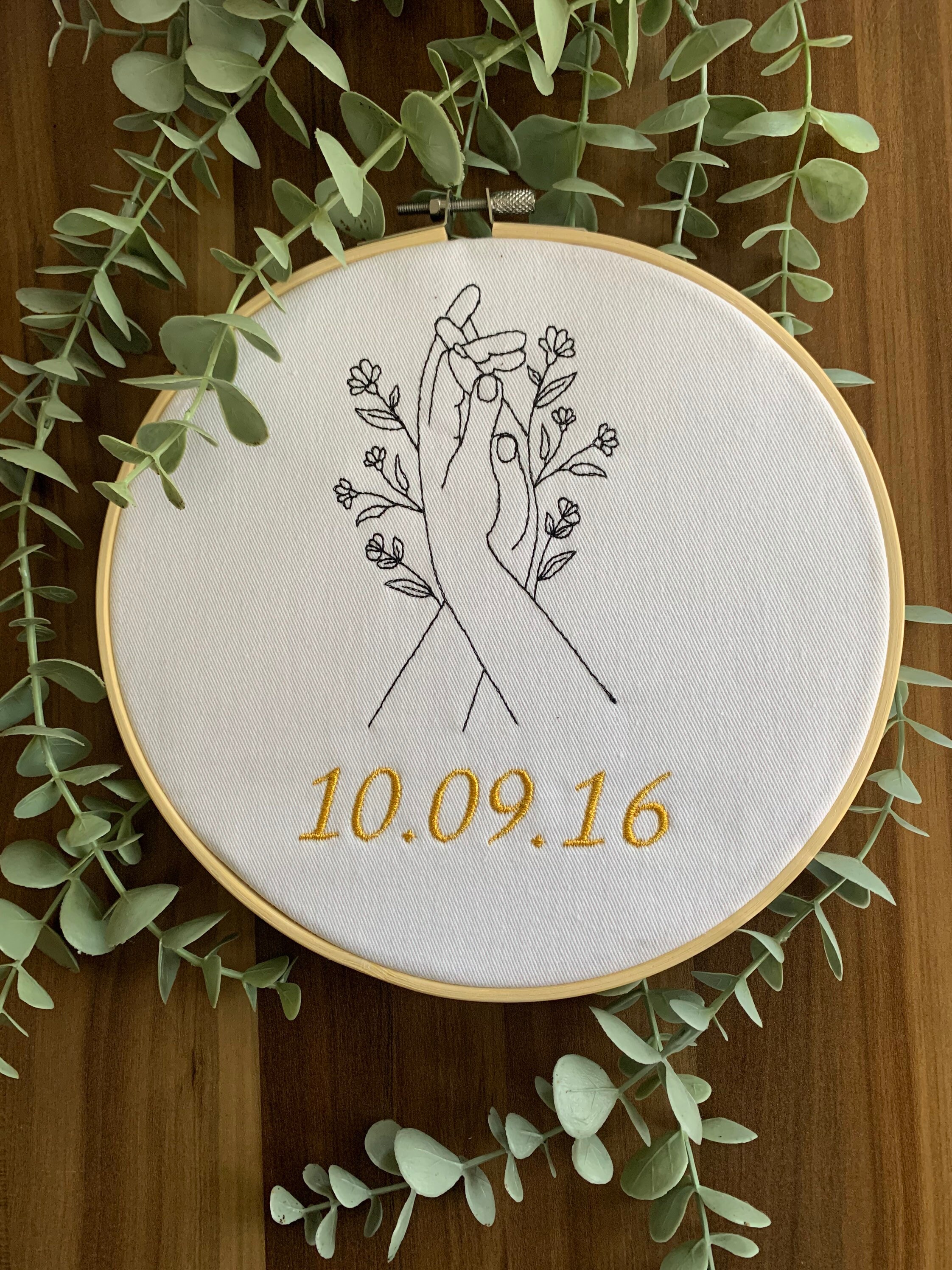 Cadre Brodé Personnalisé