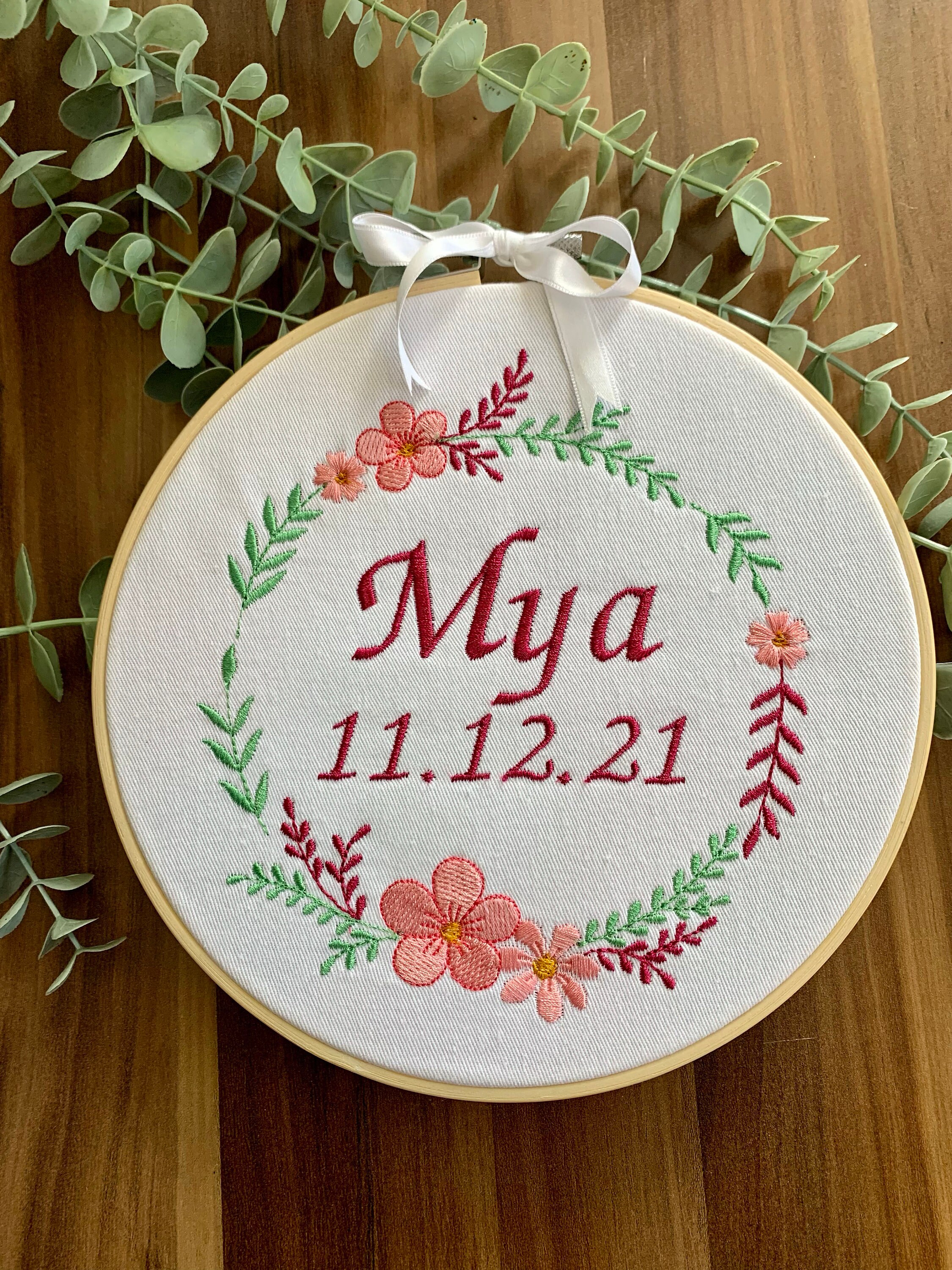 Cadre Brodé Personnalisé