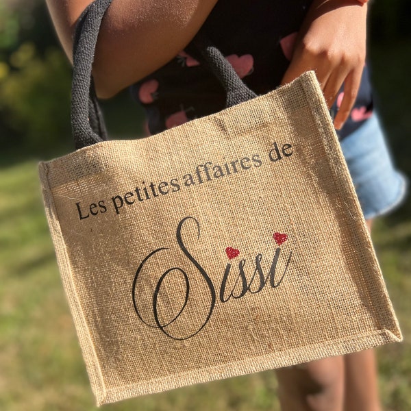 Sac en toile de jute personnalisé