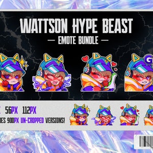 Wattson Hype Beast Apex Legends Chibi Emotes for Twitch, Discord, and YouTube