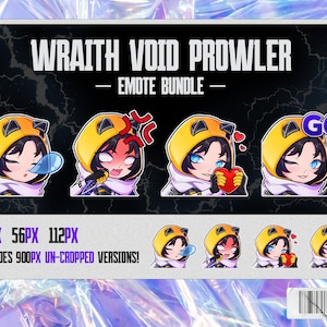 Wraith Void Prowler Apex Legends Chibi Emotes für Twitch, Discord und YouTube
