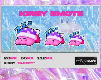 Kirby Sleepy Emote for Twitch, Discord, and YouTube