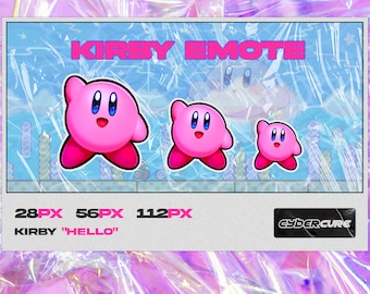 Kirby Hello Emote for Twitch, Discord, and YouTube