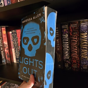 Lights Out l Navessa Allen l Sprayed Edges l Special Edition l Paperback l Custom Made l Glow In The Dark